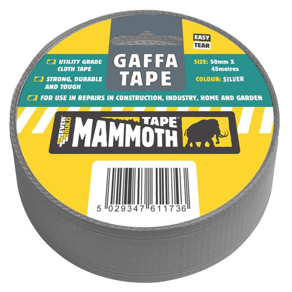 Everbuild Gaffa Tape 50 mm x 45 m - Silver - 696047