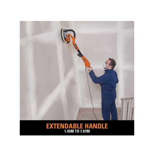 Evolution EVLR225DWS R225DWS Telescopic Dry Wall Sander 710W 240V