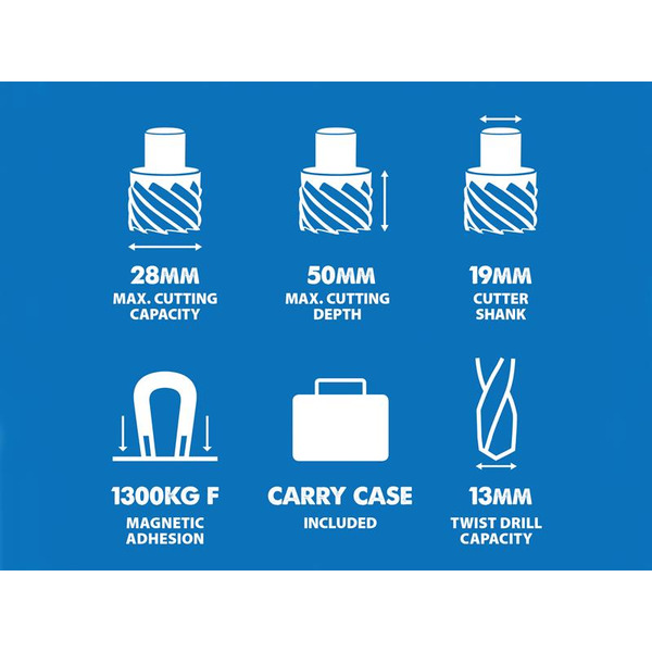 Evolution EVLS28MAG EVOMAG28 Magnetic Drill 1200W 240V