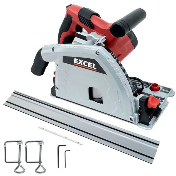 Excel 11570 165mm Plunge Saw 1200W/240V with Guide Rail Set
