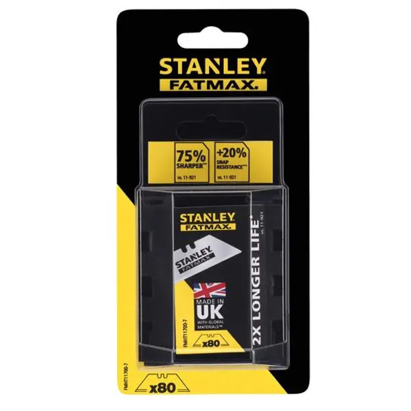 STANLEY® STA911700 Hand Tools FatMax® Heavy-Duty Blades (Dispenser of 100) XMS26BLADES