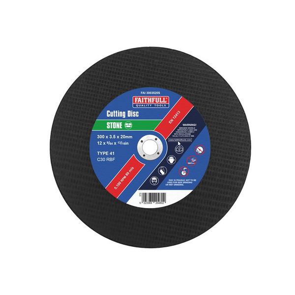Faithfull Stone Cut Off Disc 300 x 3.5 x 20mm