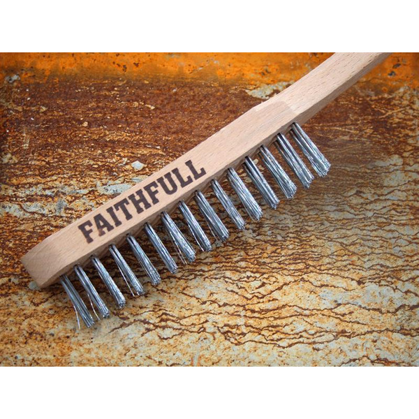 Faithfull Lightweight Scratch Brush, Two Row