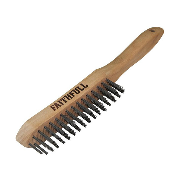 Faithfull FAI6804 680/4 Heavy-Duty Scratch Brush - 4 Row
