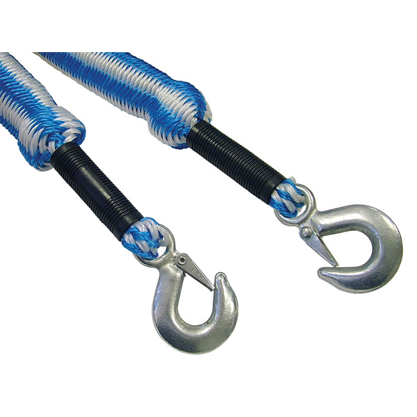 Tow Rope Expanding 4m Metal Hooks 3 Tonnes