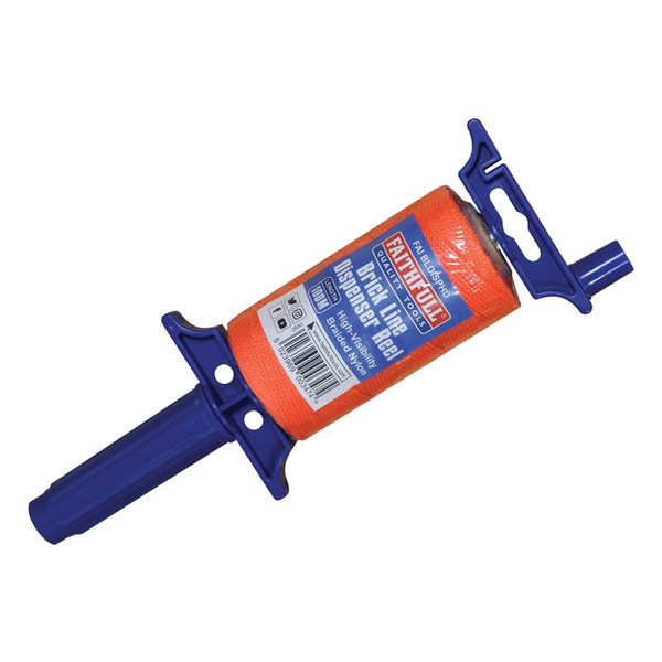 Faithfull Brick Line Dispenser Reel with Hi-Vis Line 100m (330ft)