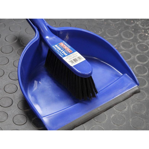 Faithfull Plastic Dustpan & Brush Set