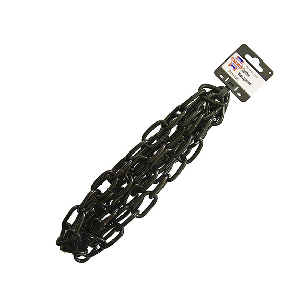 Faithfull Black Japanned Chain 6.0mm x 2.5m - Max. Load 250kg