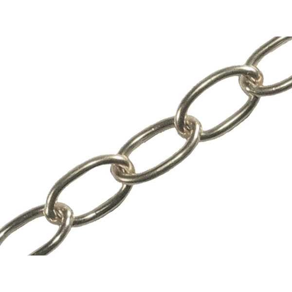 Faithfull Oval Chain 2.3mm x 10m Chrome