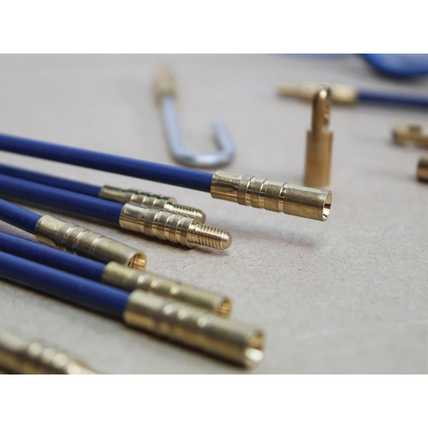 Faithfull Fibreglass Cable Rod Set 15pc 10 x 330mm