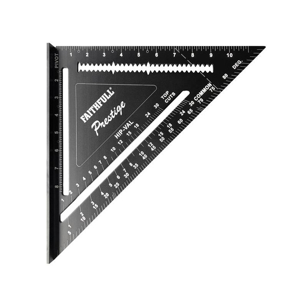 Prestige Quick Square Black Aluminium 300mm (12in)