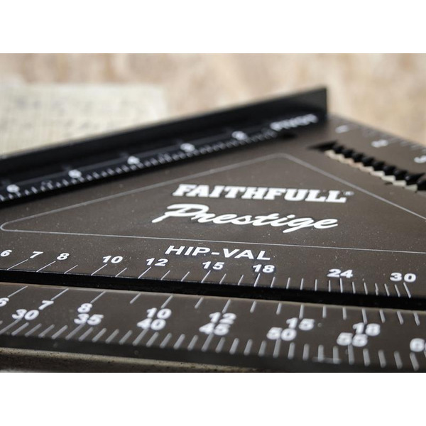 Faithfull FAICSQ12CNC Prestige Quick Square Black Aluminium 300mm (12in)