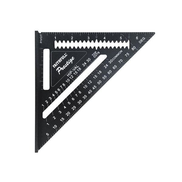 Prestige Quick Square Black Aluminium 178mm (7in)