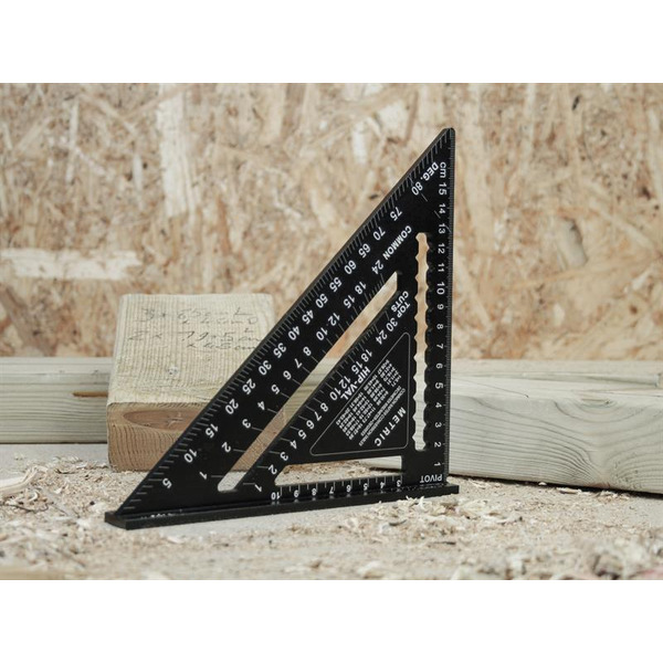 Prestige Quick Square Black Aluminium 178mm (7in)