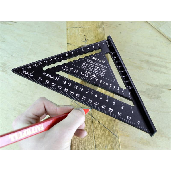 Prestige Quick Roofing Square Black Aluminium 180mm (Metric)
