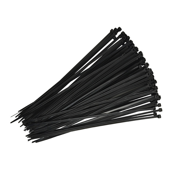 Faithfull Cable Ties Black 4.8 x 300mm (Pack 100)