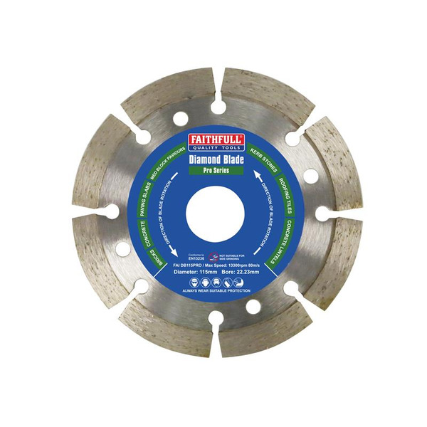 Faithfull Professional Diamond Blade 115 x 22mm