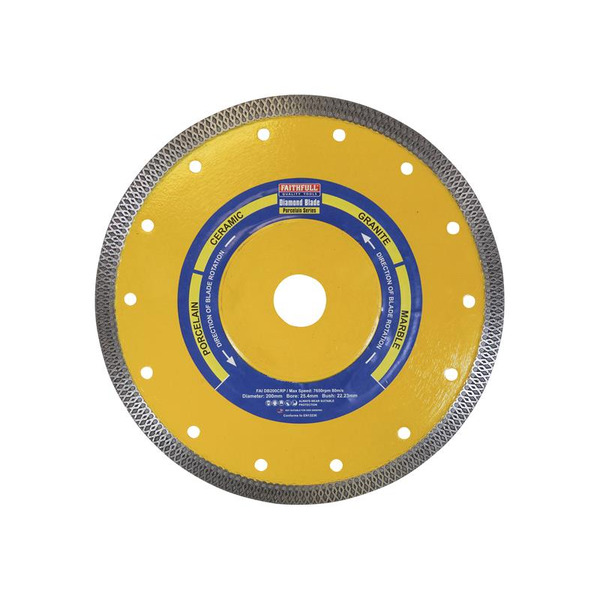 PorcelainDiamondBlade200 x 25.4mm