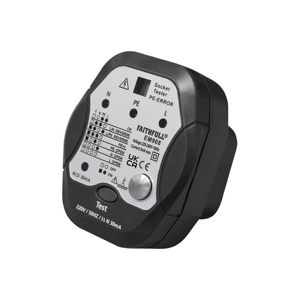 Socket Polarity Tester with RCD Test Function