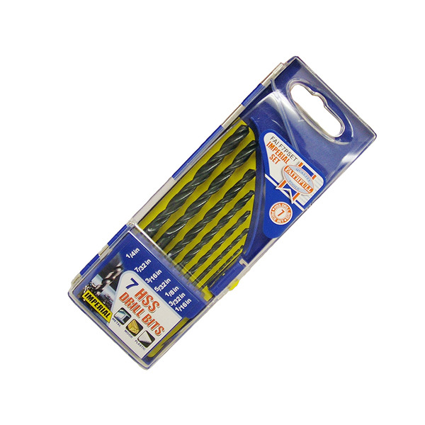 Faithfull HSS Drill Bit Set of 7 1/16-1/4 x 1/32