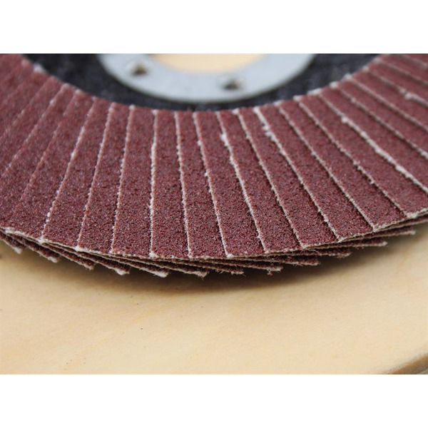 Faithfull Aluminium Oxide Flap Disc 125 x 22mm 120 Grit