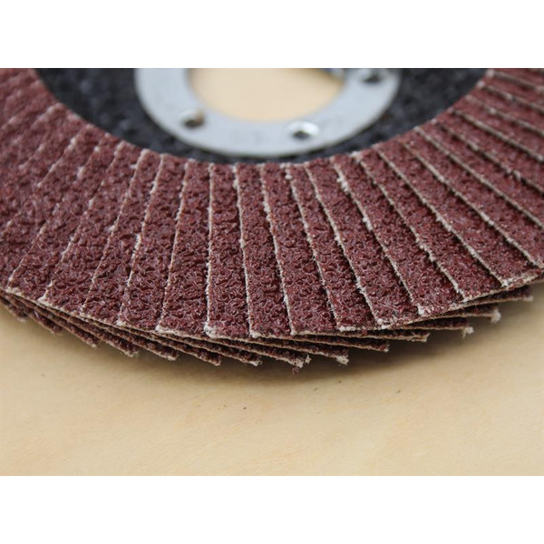 Faithfull Aluminium Oxide Flap Disc 125 x 22mm 40 Grit