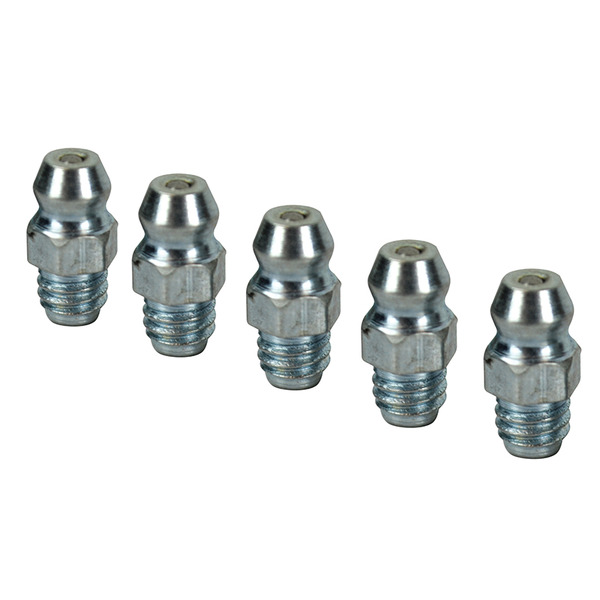 Faithfull Grease Nipple Straight M6 x 1.0 (Pack 5)