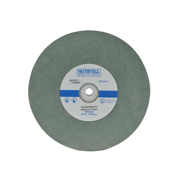 General Purpose Grinding Wheel 200 x 25mm Green Grit