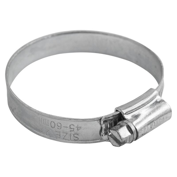 Faithfull 2X Stainless Steel Hose Clip 45 - 60mm