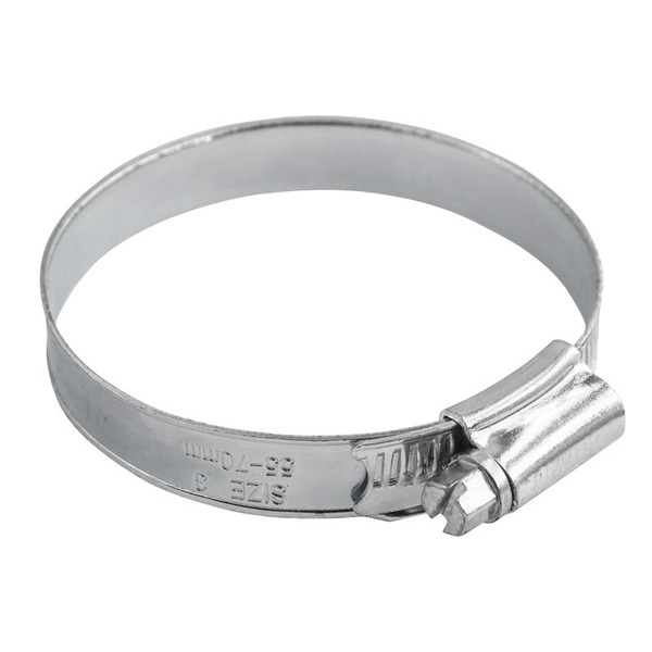 Faithfull 3 Stainless Steel Hose Clip 55 - 70mm