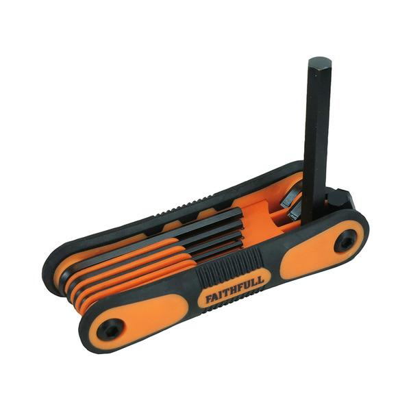 Faithfull Metric Folding Hexagon Key Set, 8 Piece