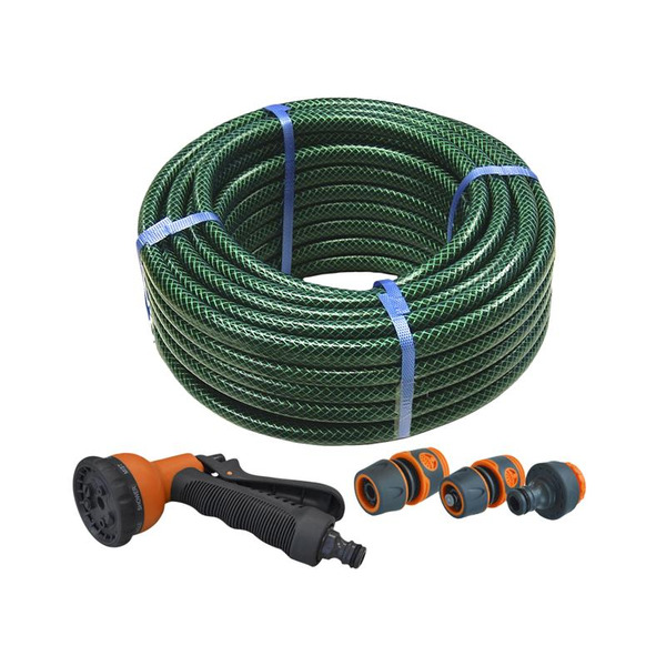 PVC Reinforced Hose 15m Fittings & Spray Gun