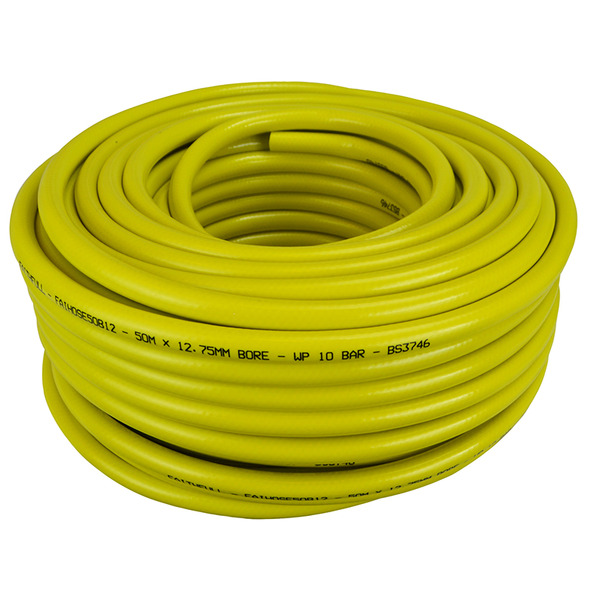 Heavy-Duty Reinforced Builder's Hose 50m 12.5mm (1/2in) Diameter