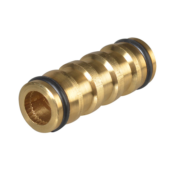 Faithfull Brass 2-Way Hose Coupling 12.5mm (1/2in)