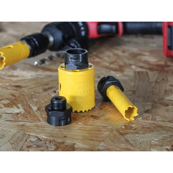 Faithfull FAIHSAUN03 Holesaw Arbor Quick Release Nut Set, 3 Piece