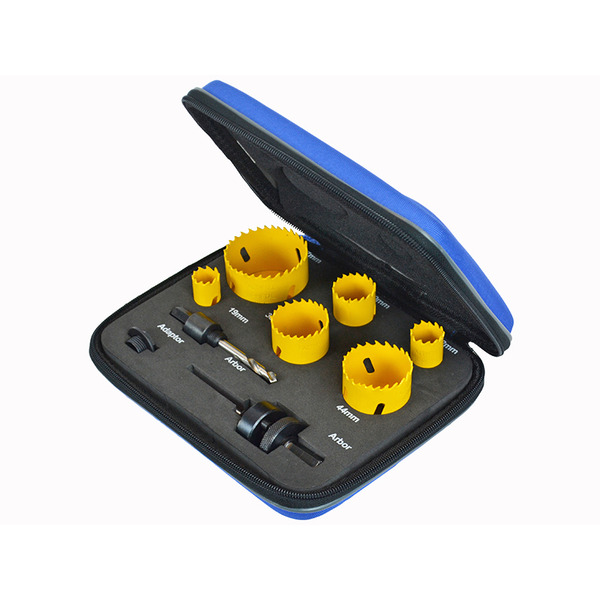 Universal Varipitch Holesaw Plumber's Kit, 9 Piece 19-57mm