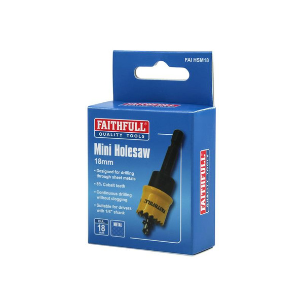 Faithfull FAIHSM18 Mini Holesaw 18mm
