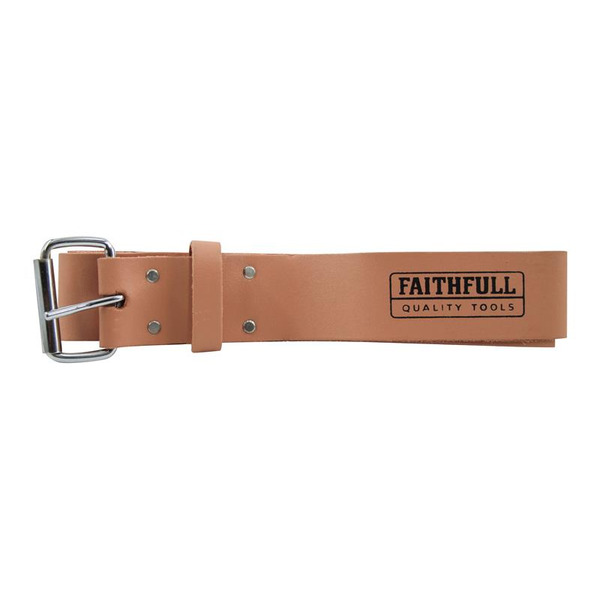 Heavy-Duty Leather Belt 45mm Wide Tan