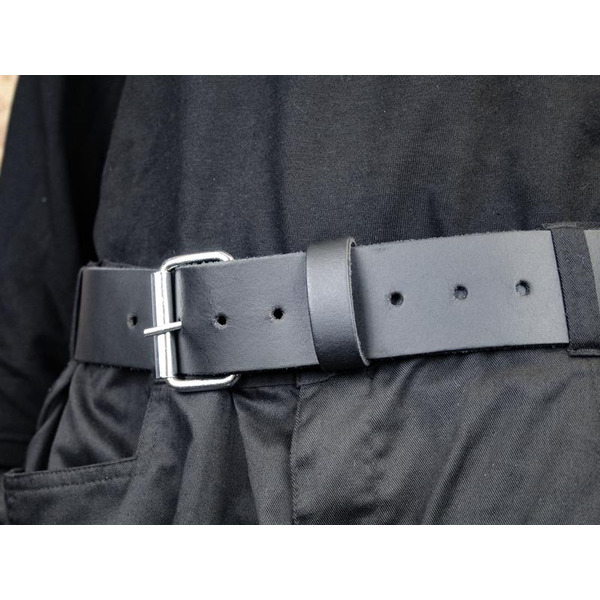 Heavy-Duty Leather Belt Black