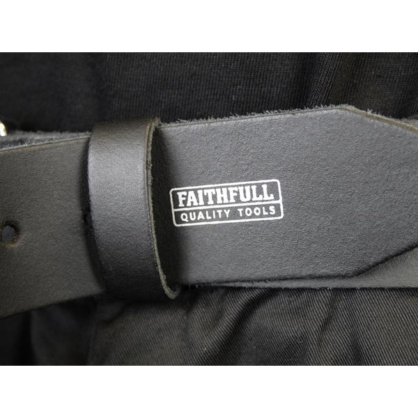 Heavy-Duty Leather Belt Black