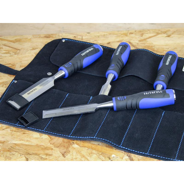 8 Pocket Leather Chisel Roll