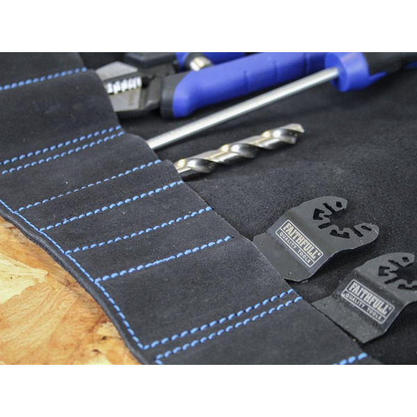 10 Pocket Leather Tool Roll