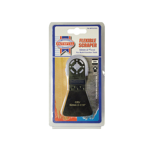 Faithfull Multi-Functional Tool Flexible CrV Scraper 52mm