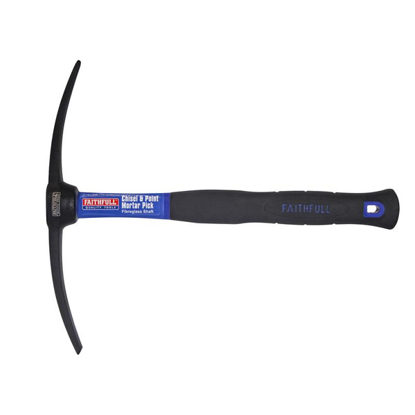 Faithfull Chisel & Point Mortar Pick Fibreglass Shaft 450g (16oz)