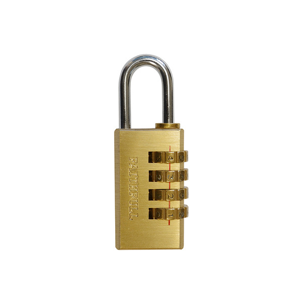 Faithfull Brass Combination Padlock 20mm