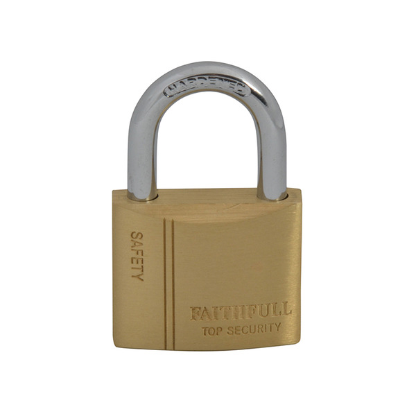 Faithfull Brass Padlock 40mm 3 Keys