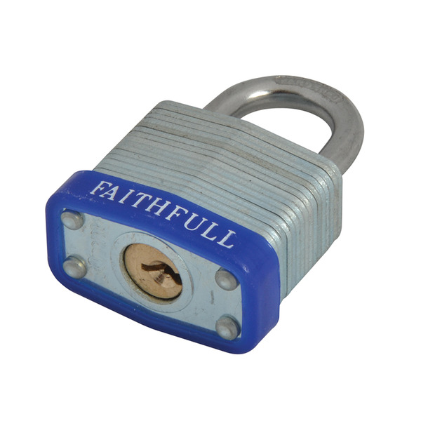 Faithfull Laminated Steel Padlock 30mm 3 Keys