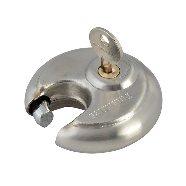 Faithfull Stainless Steel Discus Padlock 70mm