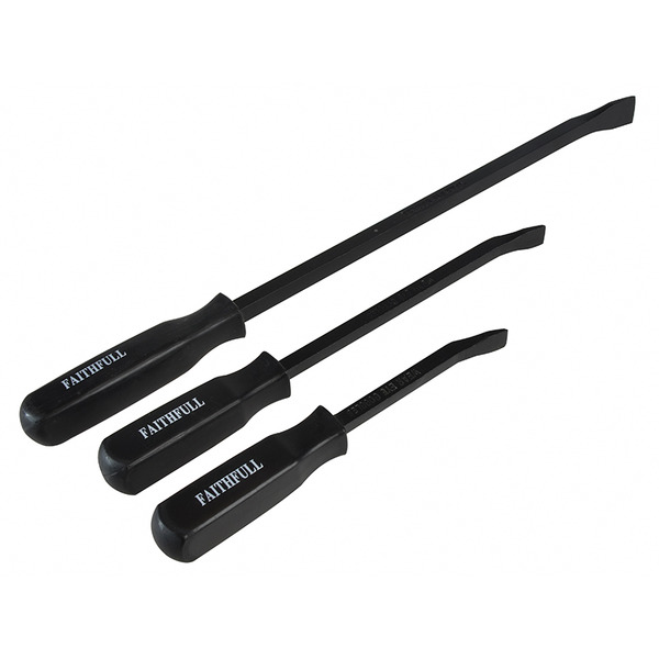 Faithfull Mechanic's Pry Bar Set, 3 Piece 210, 300 & 450mm