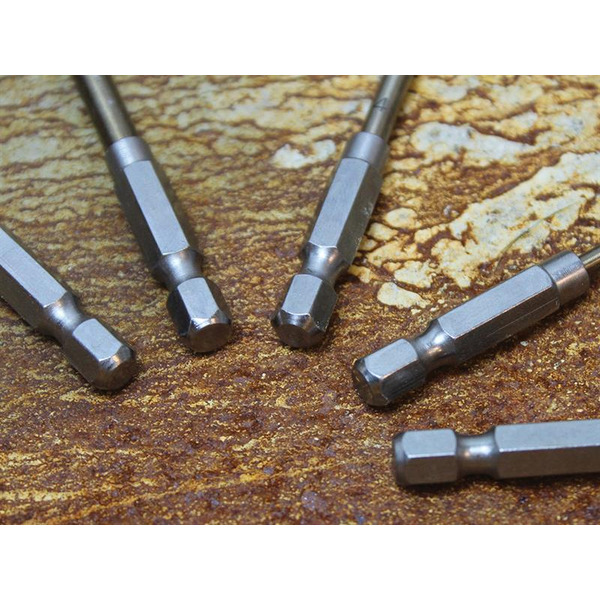 Faithfull FAIQCSET5 HSSE M35 Cobalt Quick-Change Impact Drill Bit Set, 5 Piece